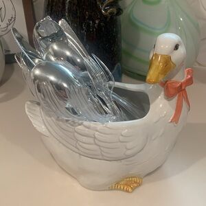 Vintage Otagiri Ceramic Duck Dish or Planter